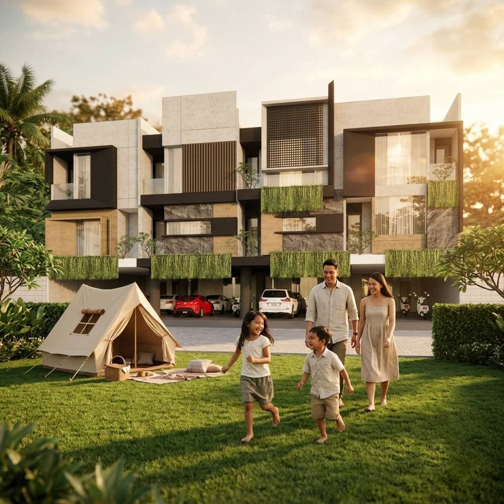 Tampak depan unit Cluster Guest House Malang
